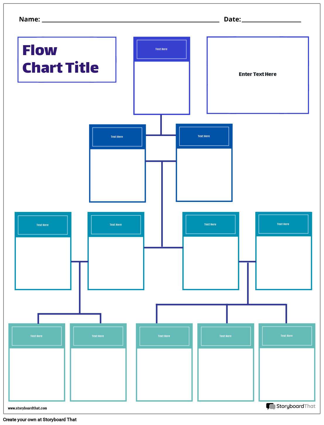New Create Page Flow Chart Template 4 Storyboard