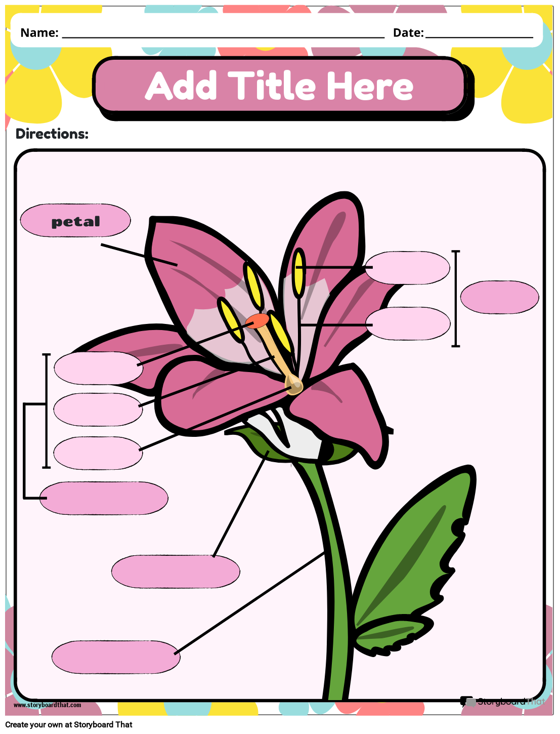 parts-of-a-flower-intermediate-worksheet-storyboard