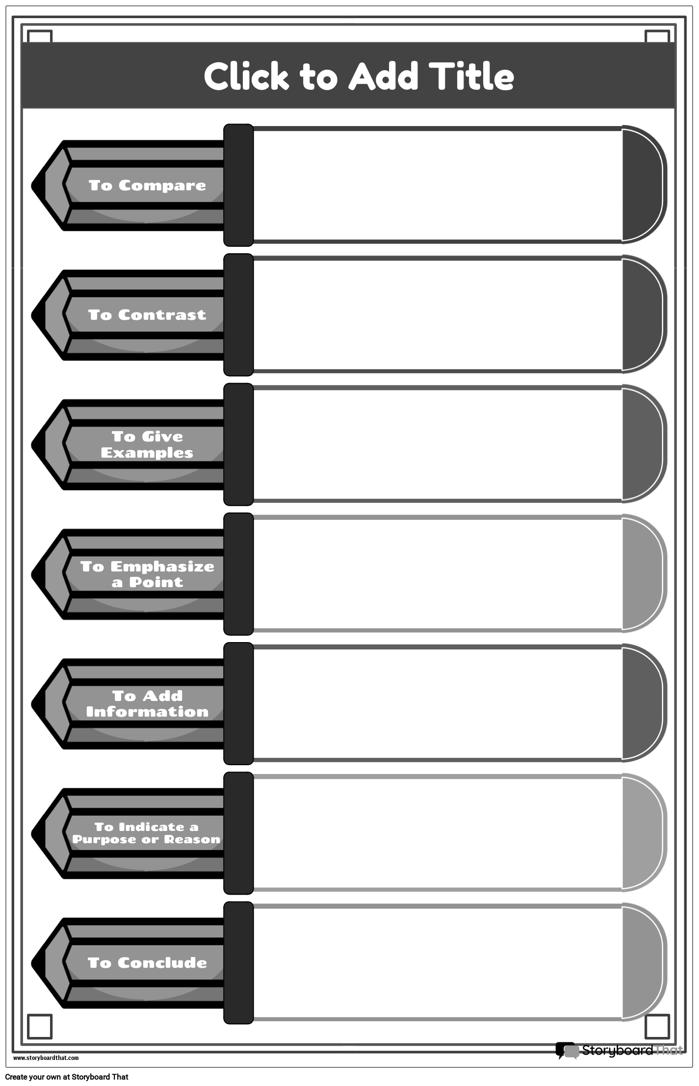 transition-words-template-with-pencils-storyboard