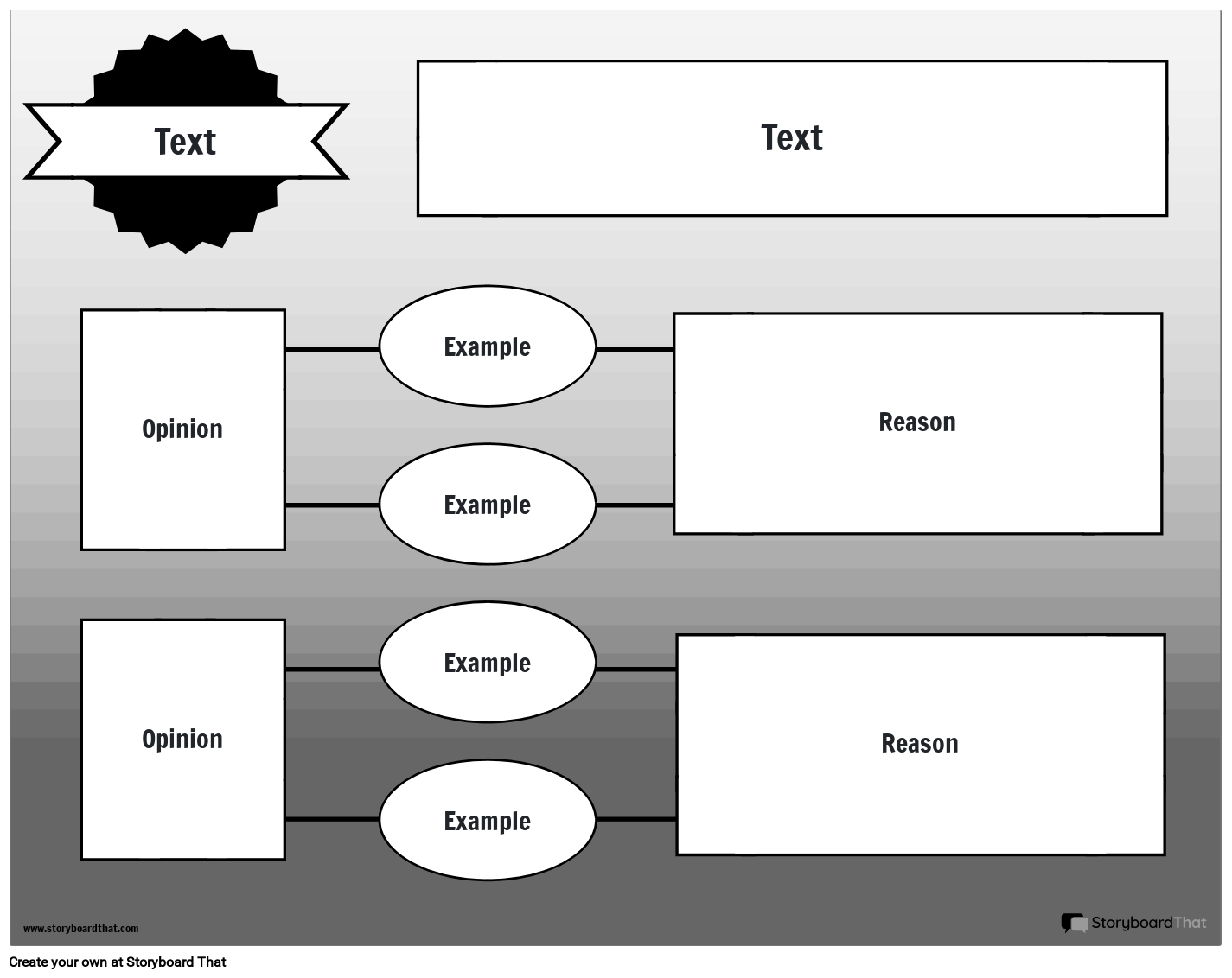 Connecting Boxes Persuasive Writing Worksheet Template