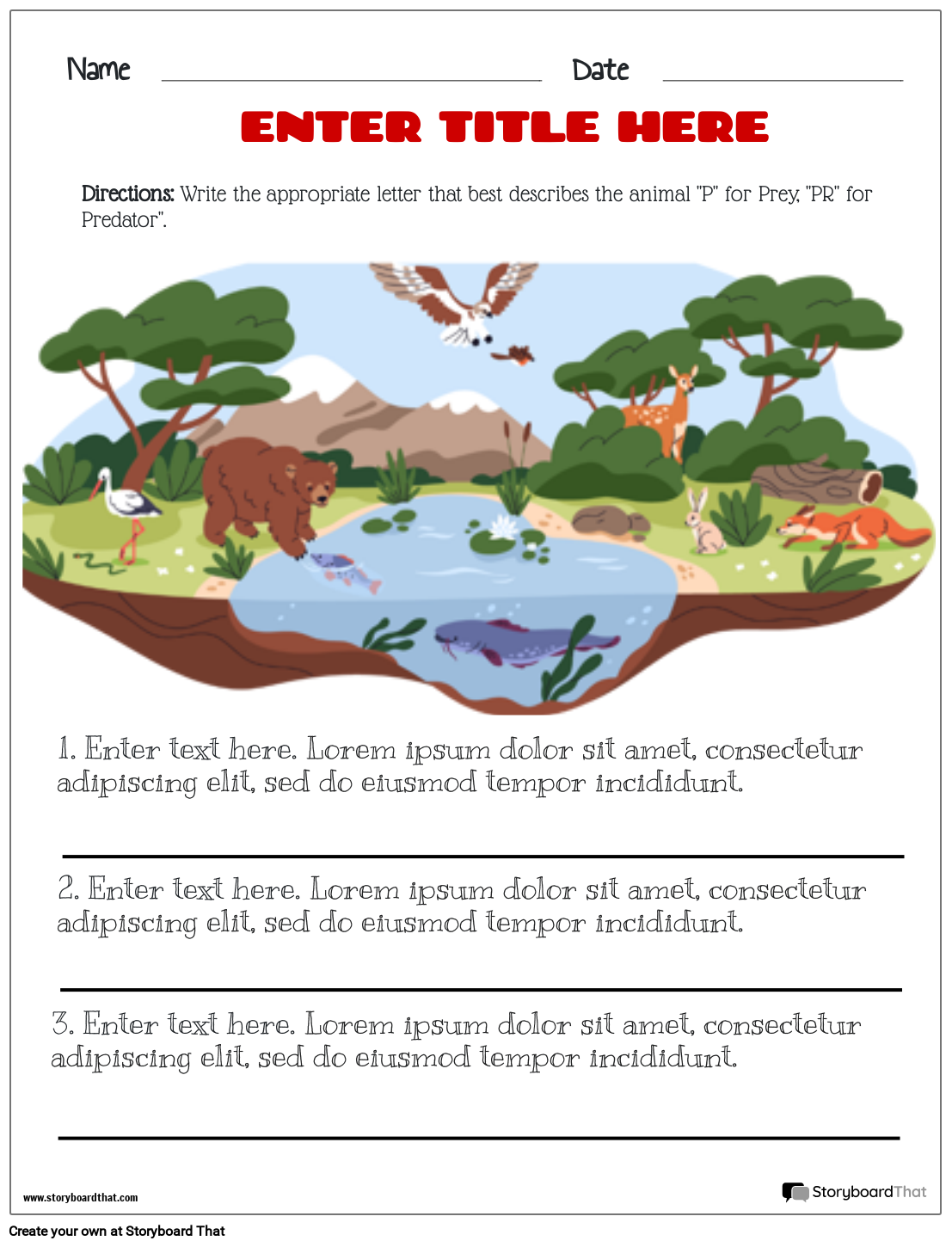 freshwater-ecosystems-storyboard-by-templates