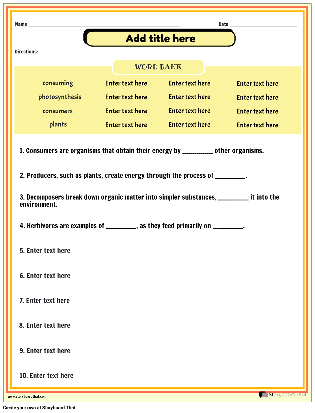 Producers And Consumers Lessons On The Food Web With - vrogue.co