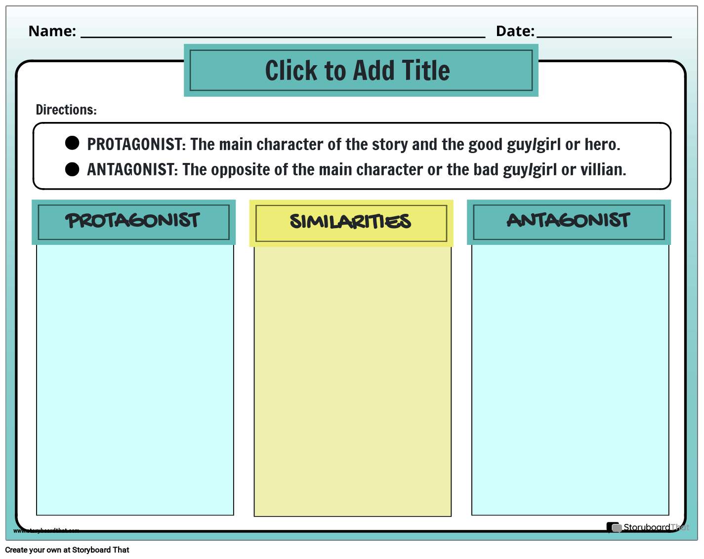 protagonist-vs-antagonist-printable-worksheet