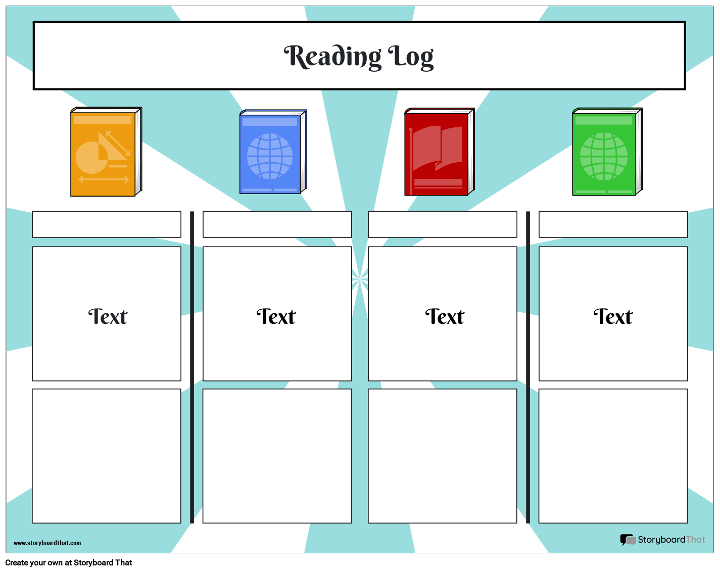 Reading Log 7 Storyboard by templates