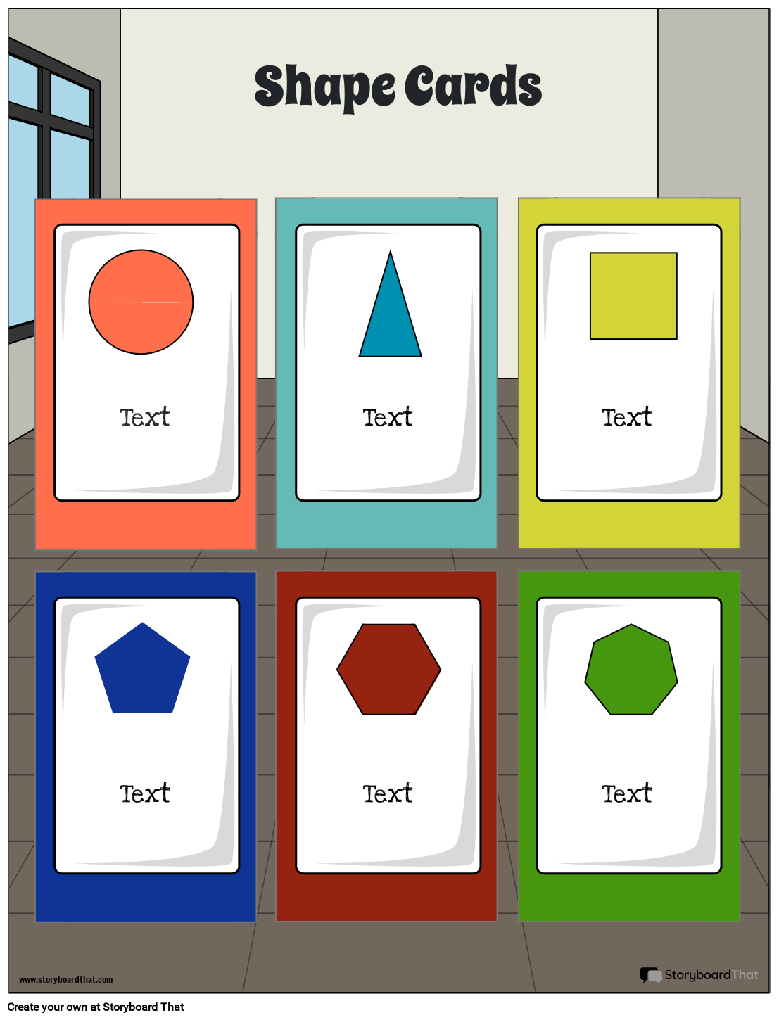 Shape Card Game Template Storyboard by templates Shape Card Game Template Storyboard by templates