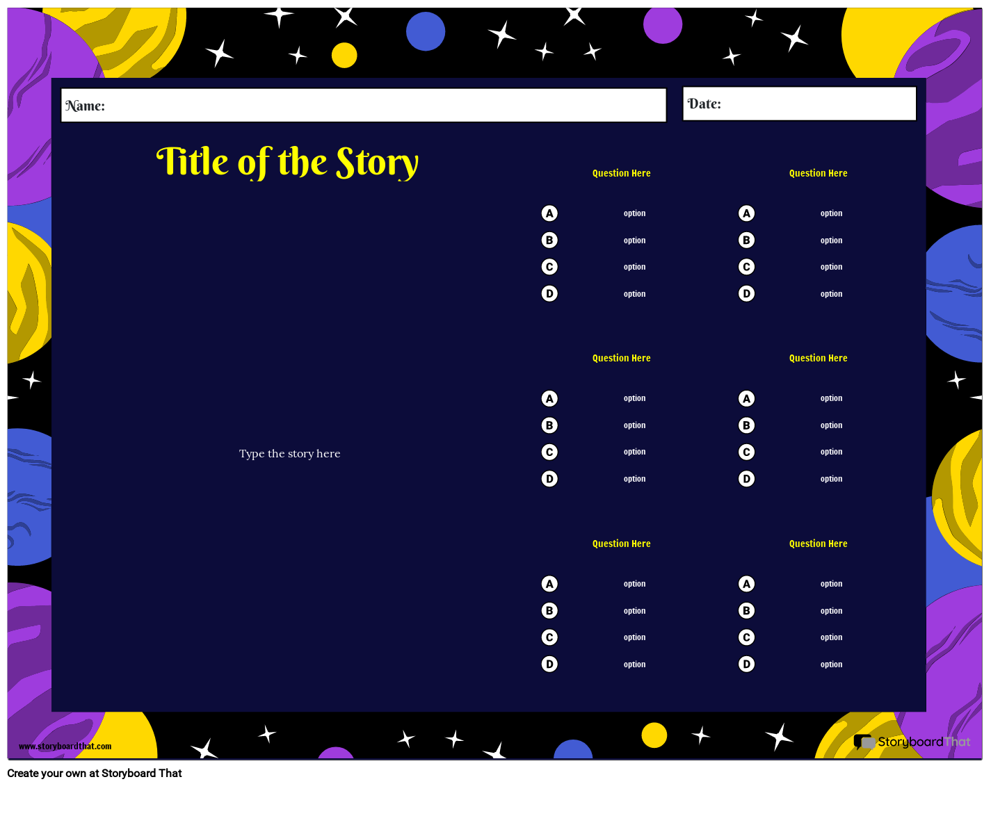Create A Reading Activity