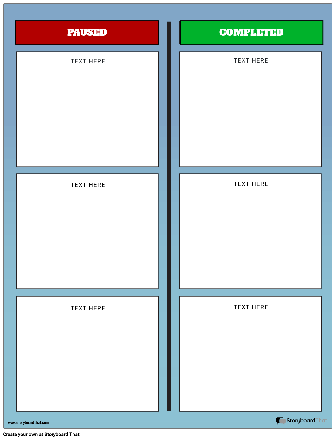 Status Report 1 Storyboard By Templates