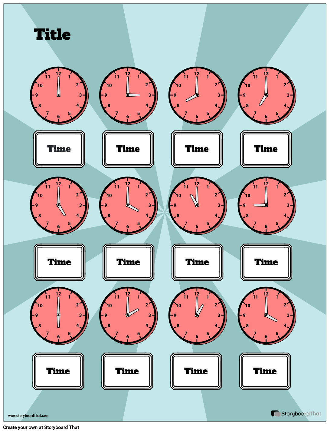 Telling Time Examples