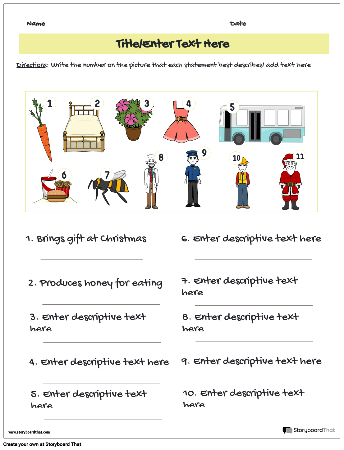 presentation vocabulary worksheet