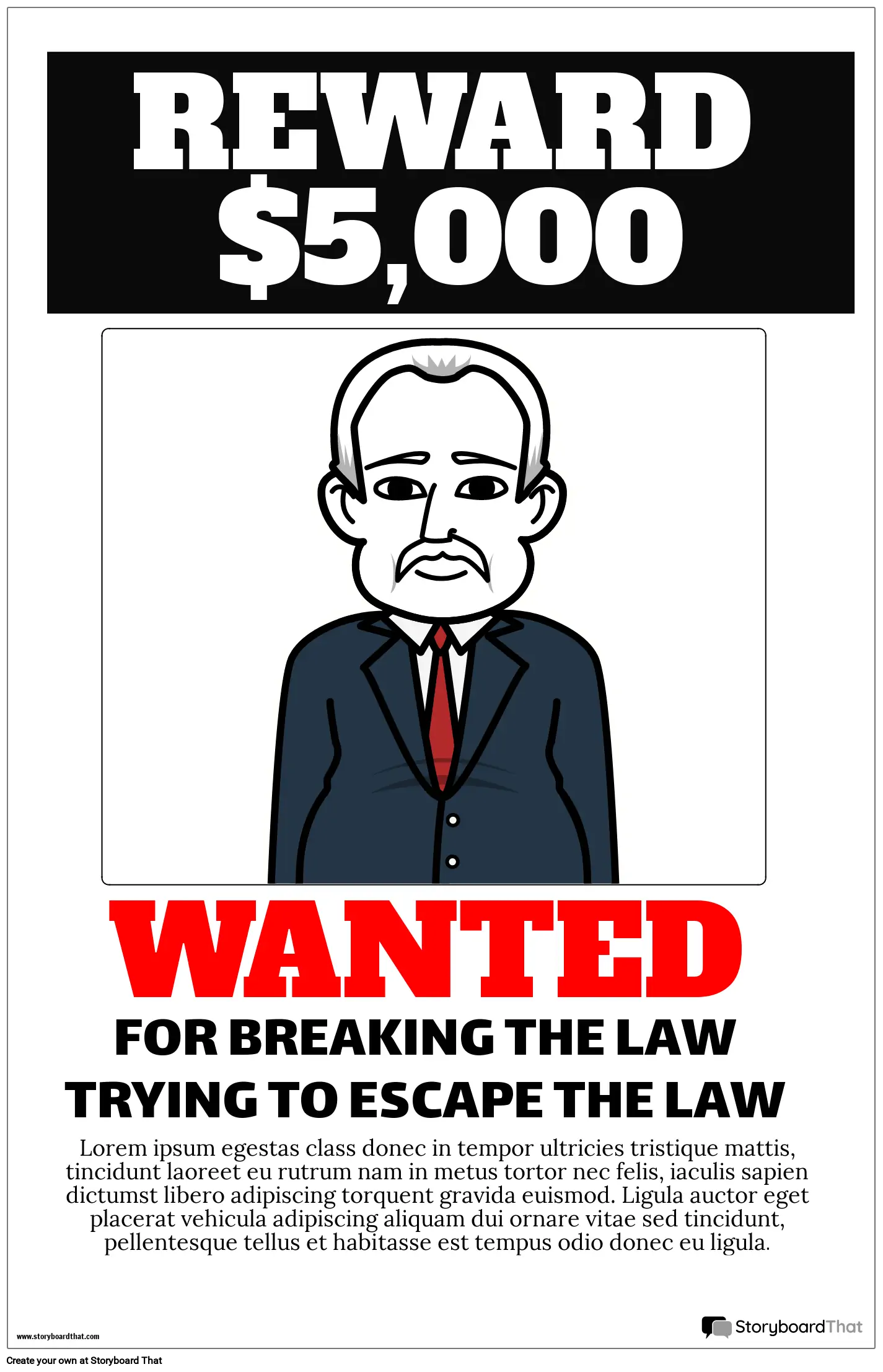 Wanted Poster template Storyboard by templates