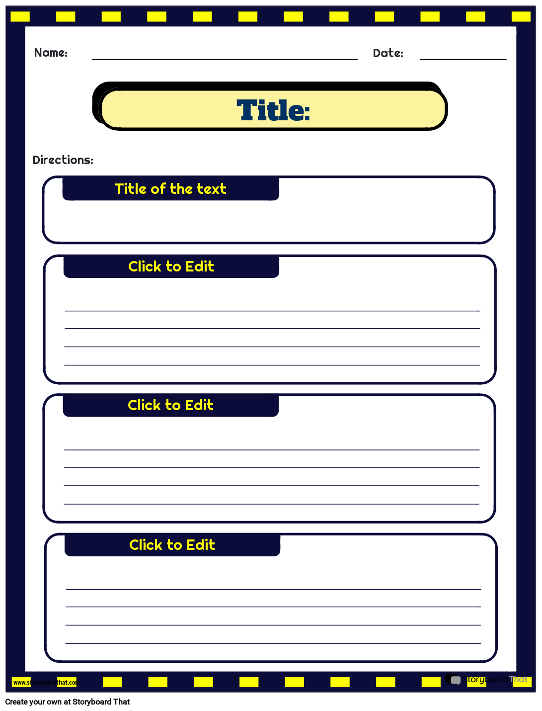 What Is The Theme Template Storyboard By Templates