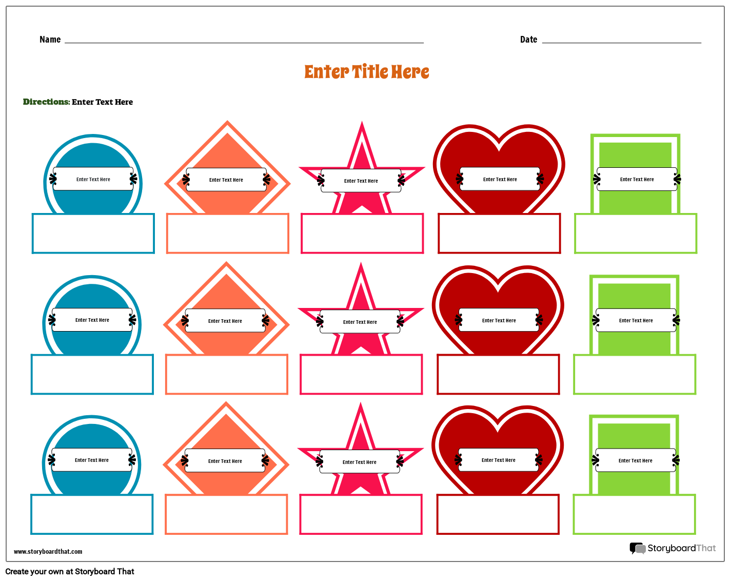 Different Colorful Shapes Based Game Worksheet different-colorful-shapes-based-game-worksheet