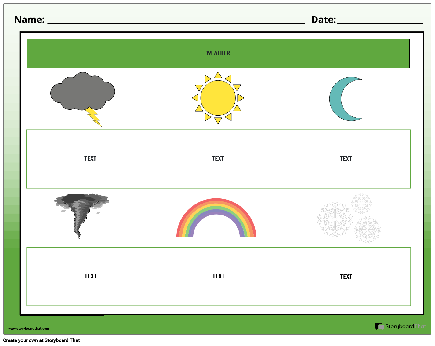 colorful-weather-worksheet-in-landscape-storyboard