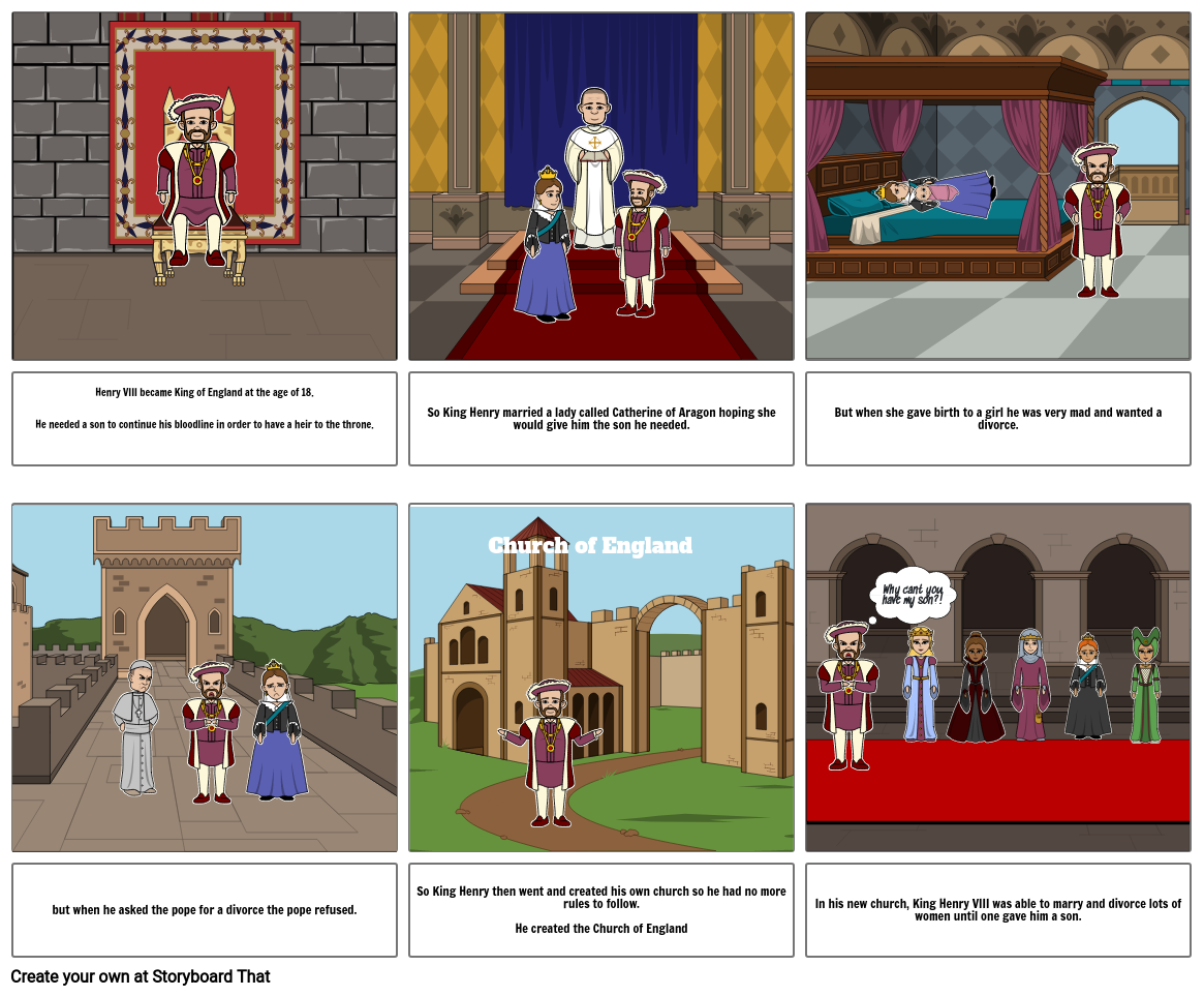KING HENRY Storyboard by tgrech