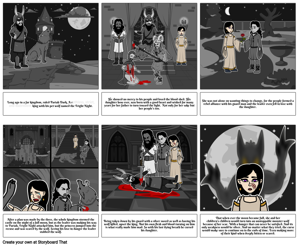 Werewolf Sam Plot Storyboard Tarafından thegoodwolf