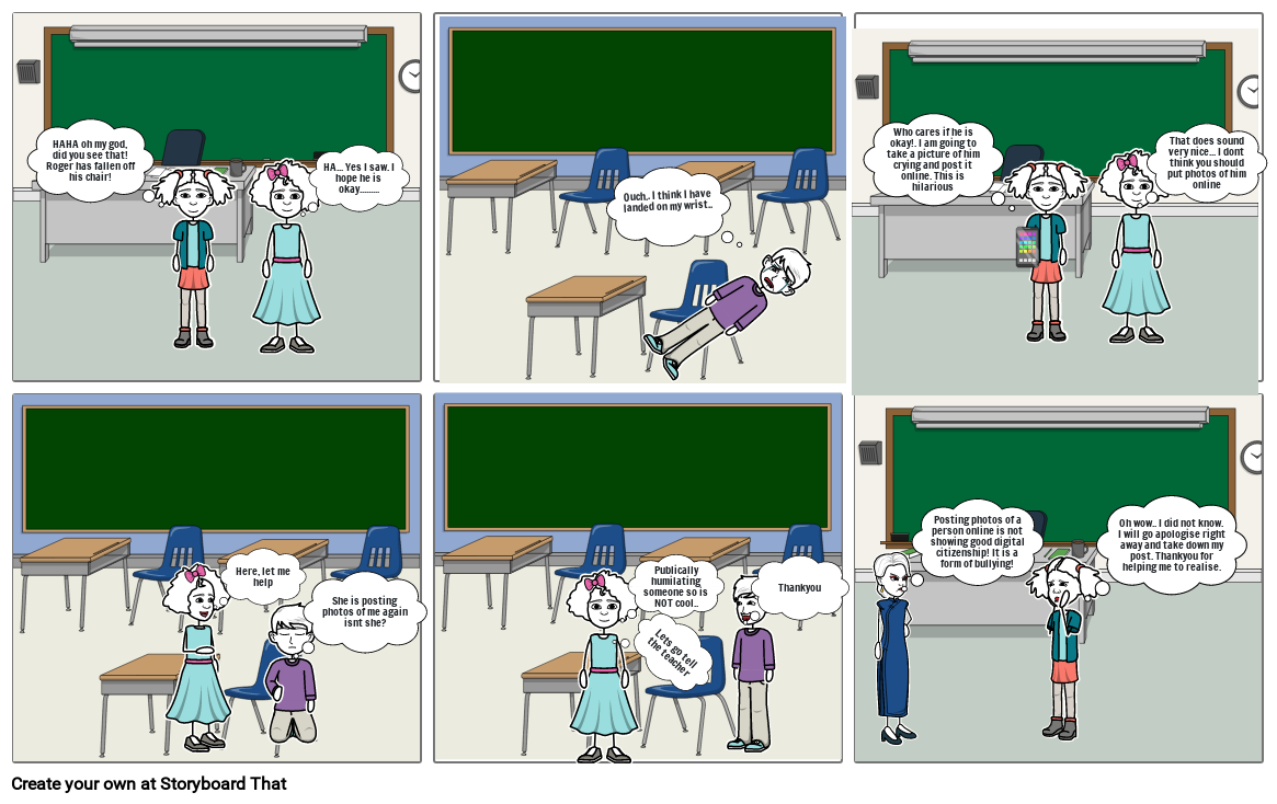 Digital Citizenship Storyboard by tiffanyhampton94