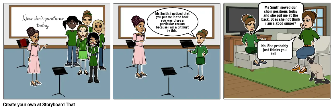 School choir assertive behaviour