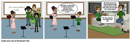 School choir assertive behaviour