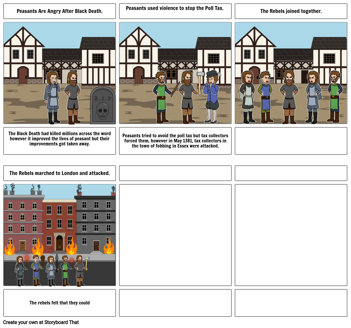 Peasants Revolt Storyboard by timi11