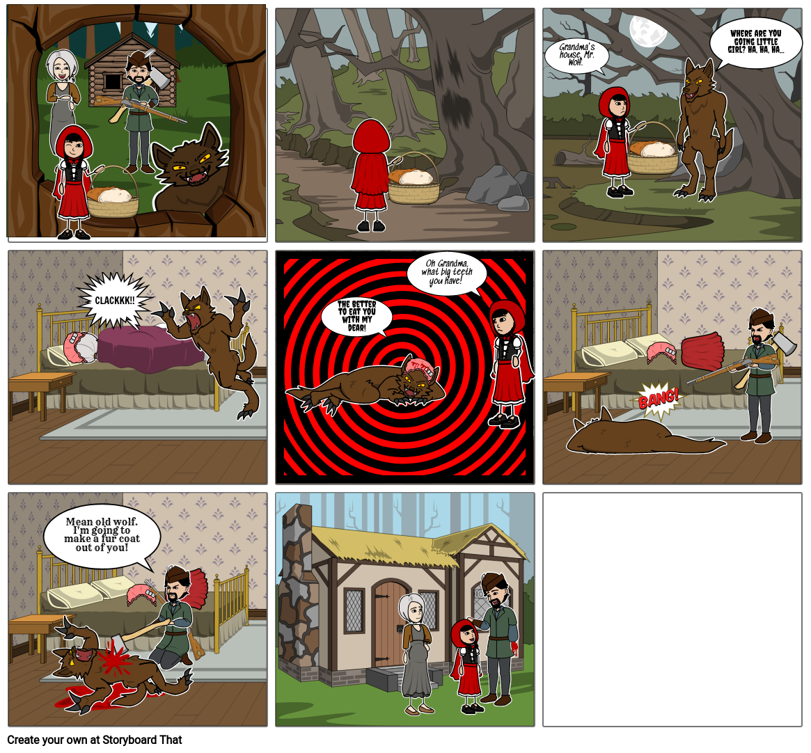 Red Riding Hood Storyboard Por Tls393