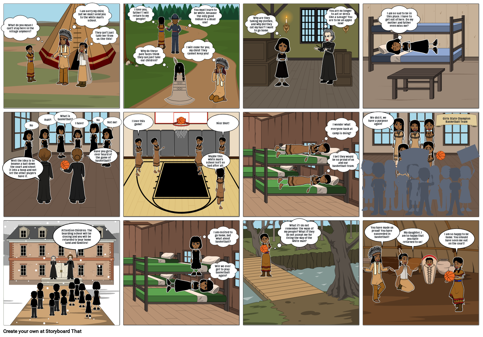 Native American Boarding Schools In The West Storyboard native-american-boarding-schools-in-the-west-storyboard