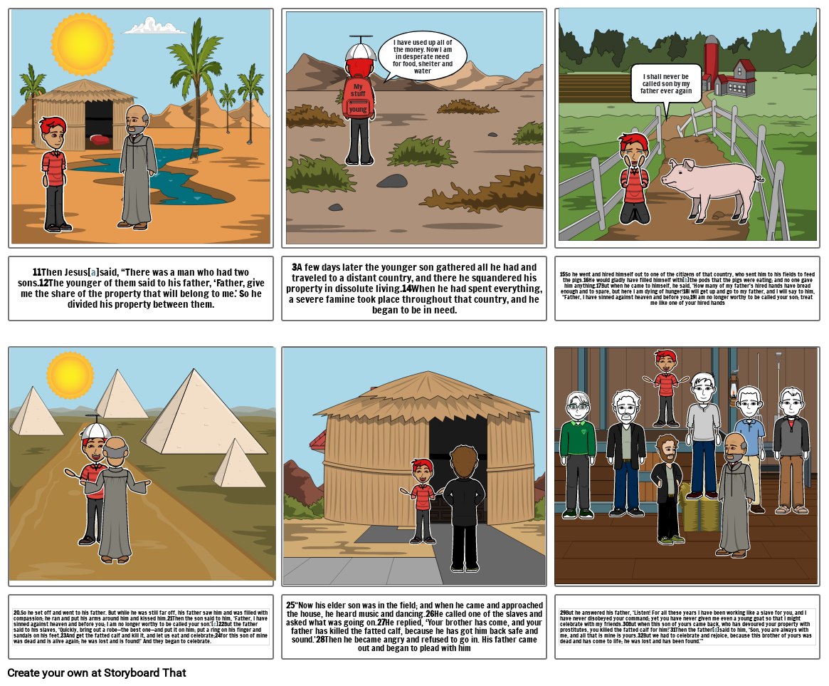 Religion parable Storyboard by toby1948