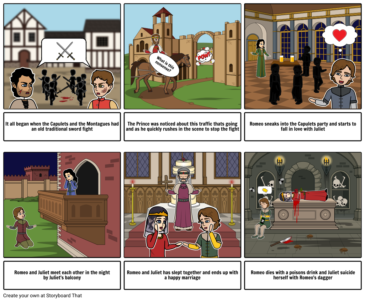 Romeo and Juliet Storyboard by torkialghamdi56