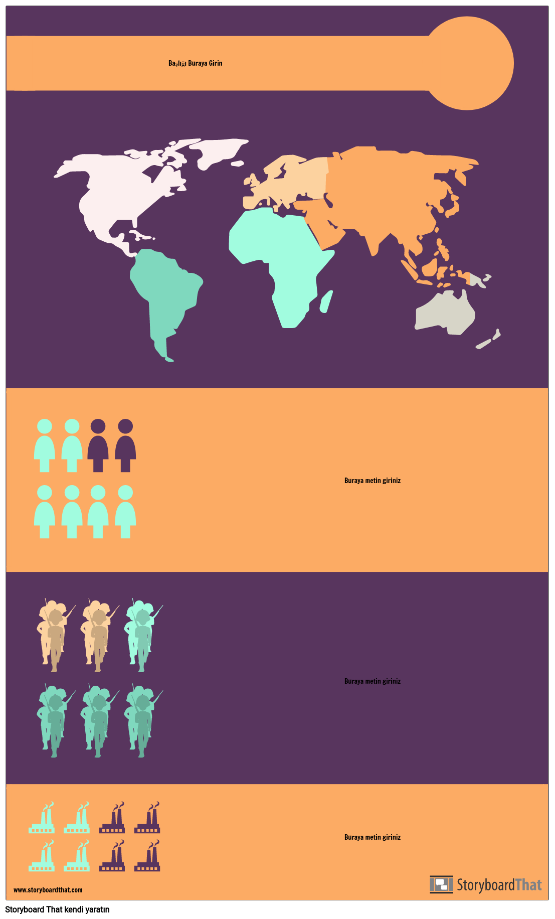 Dünya Infographic Şablonu القصة المصورة من قبل Tr Examples