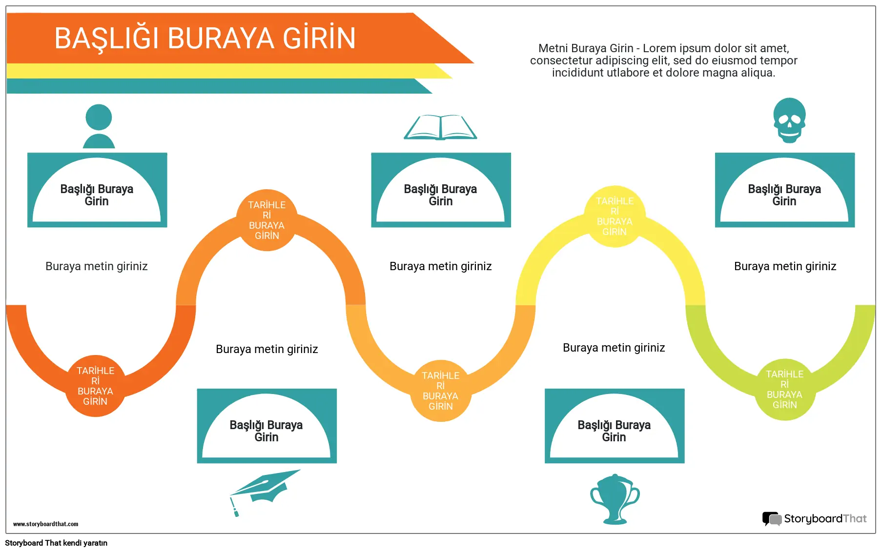 Geçmiş İnfografik Manzara Rengi 3