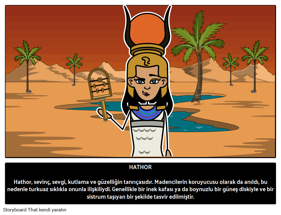 Hathor Mısır Tanrıçası Storyboard por trexamples