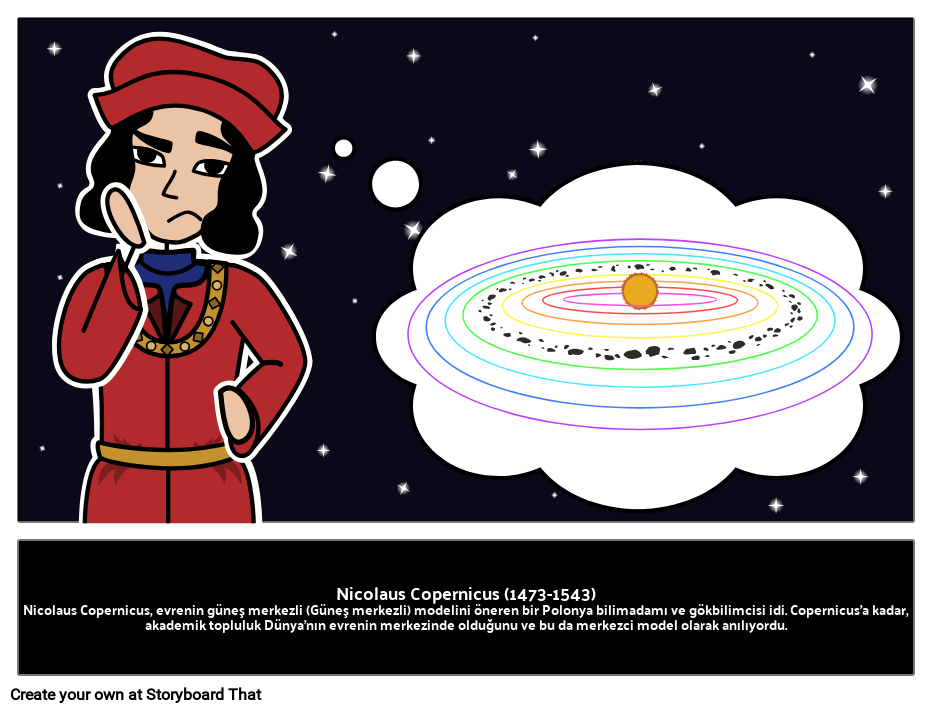 Nicolaus Copernicus: Polonyalı Bilim Adamı Storyboard