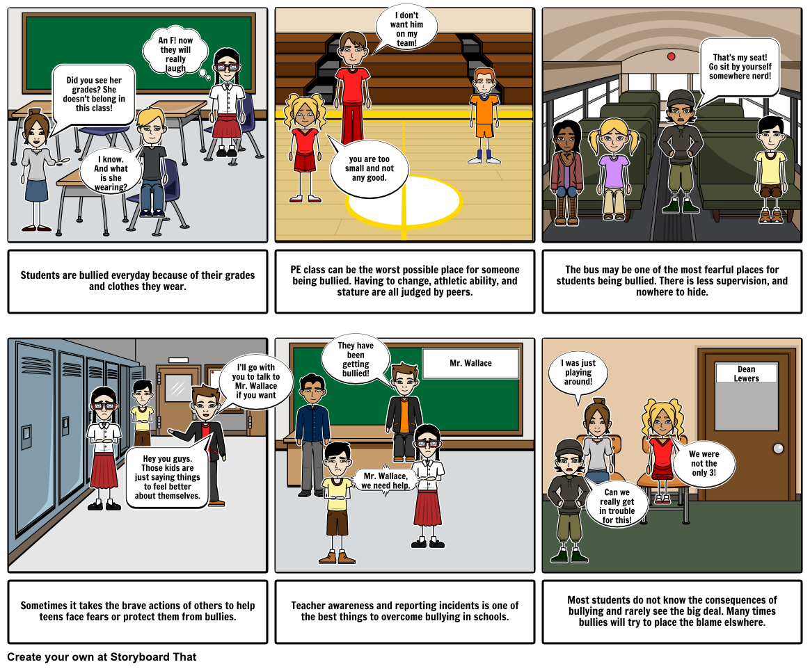 Bullying Storyboard by trentec38