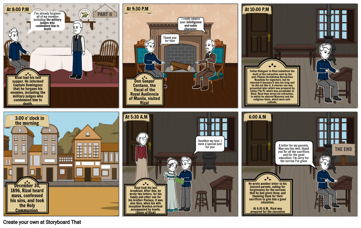 Last Night of Jose Rizal - Part 2 Storyboard by trexxia12