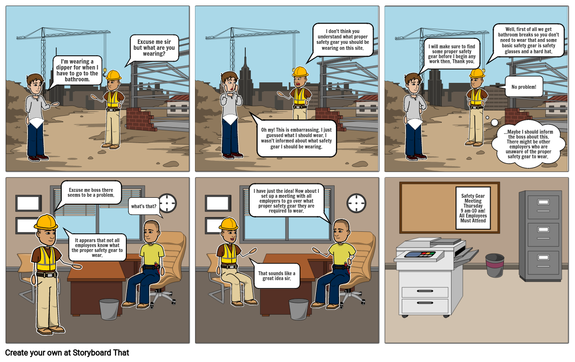 workplace comic Storyboard by trinity456