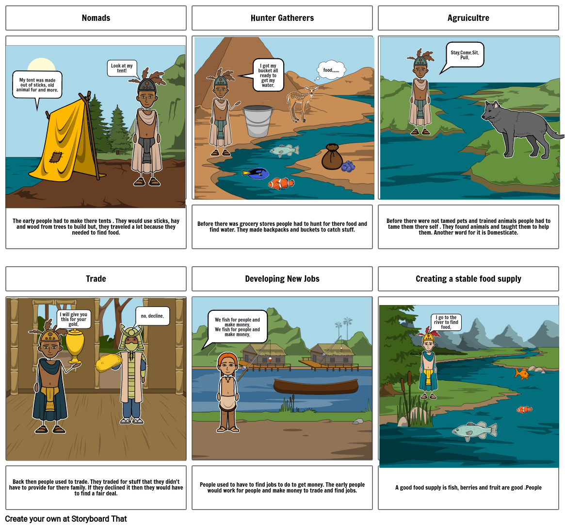 Neolithic Comic Storyboard by twalsh42128