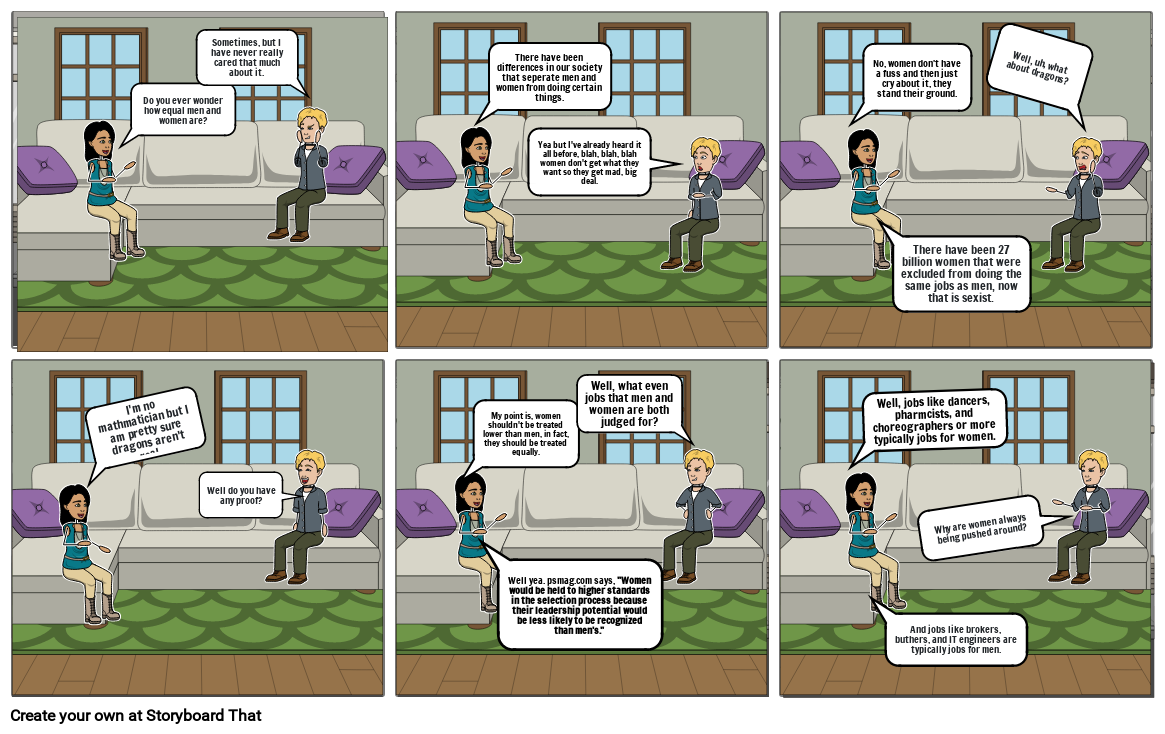 gender equality Storyboard by tyrone89611