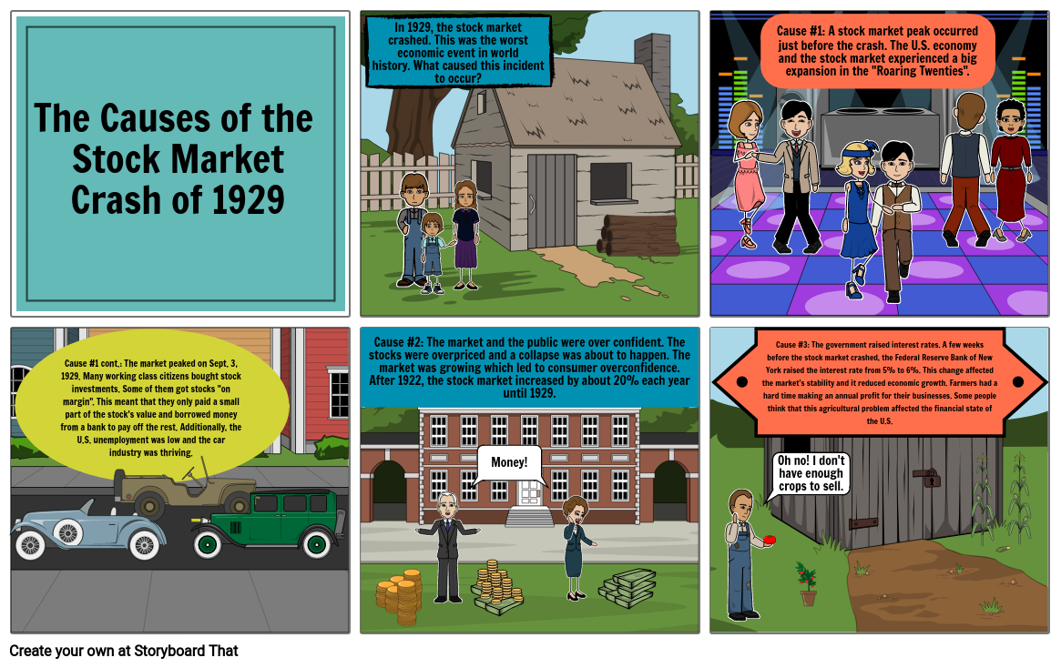 the-causes-of-the-stock-market-crash-of-1929-storyboard