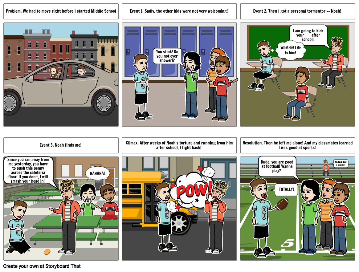 storyboard assignment middle school
