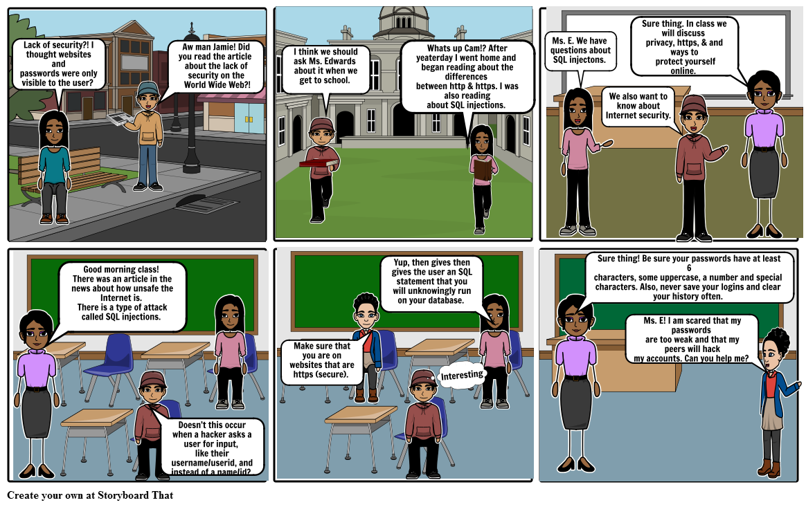 Intro to Cyber security. Storyboard by valarieedwards