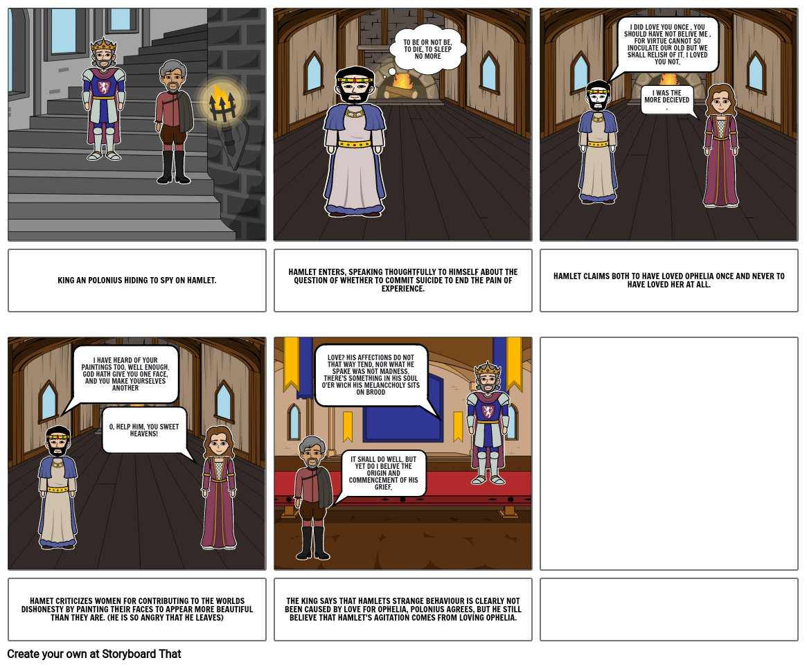 HAMLET ACT 3 Storyboard por vchavi