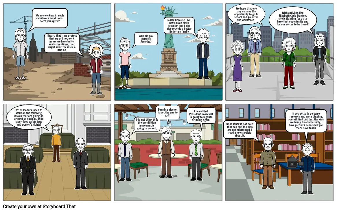 Progressive Era Storyboard