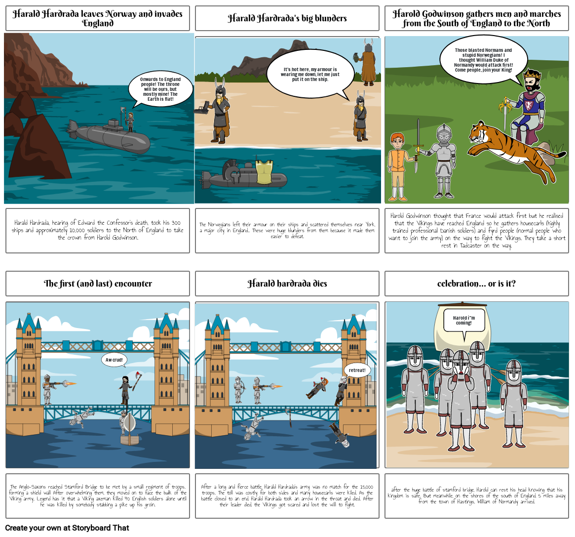 Battle of Stamford Bridge Storyboard