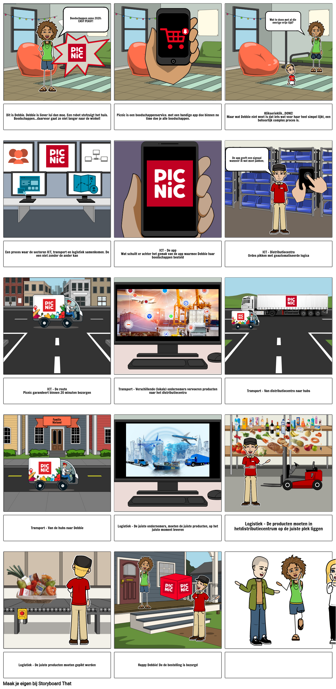 The Picnic Experience Storyboard by virginiev