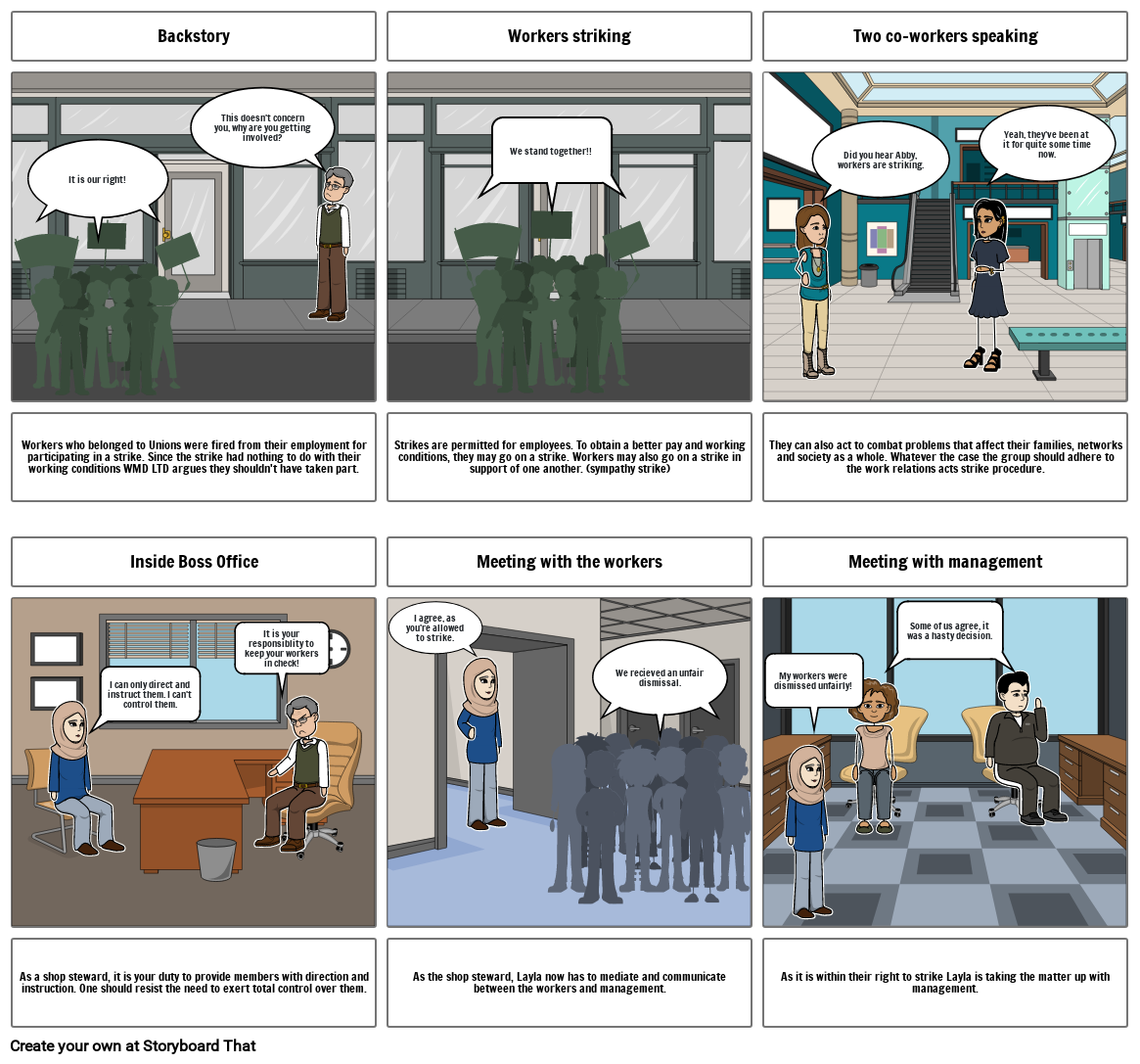 Storyboard 2: The Roles and Rights of a Shop Steward in the Workplace