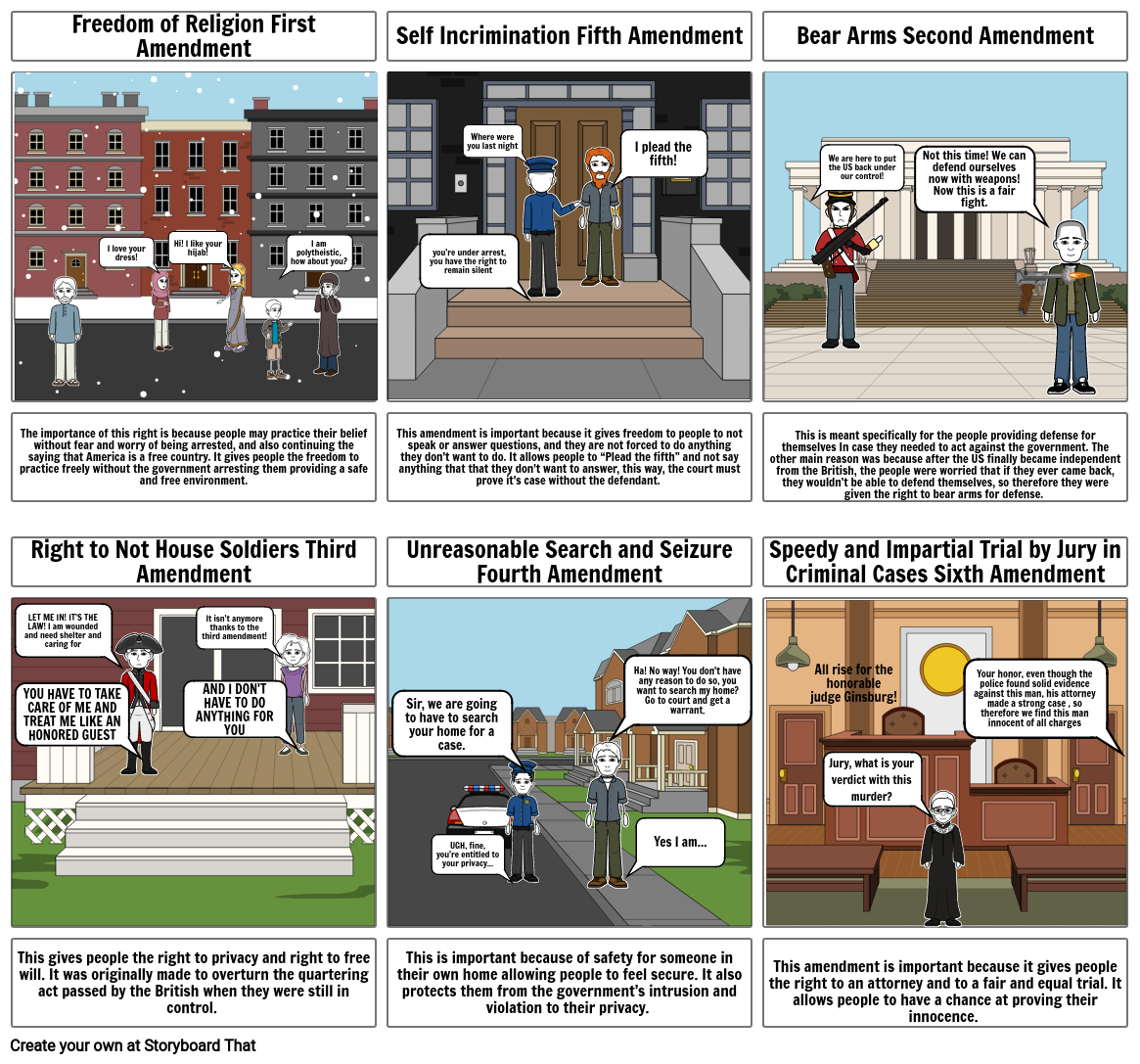 Bill of Rights Storyboard by wais26