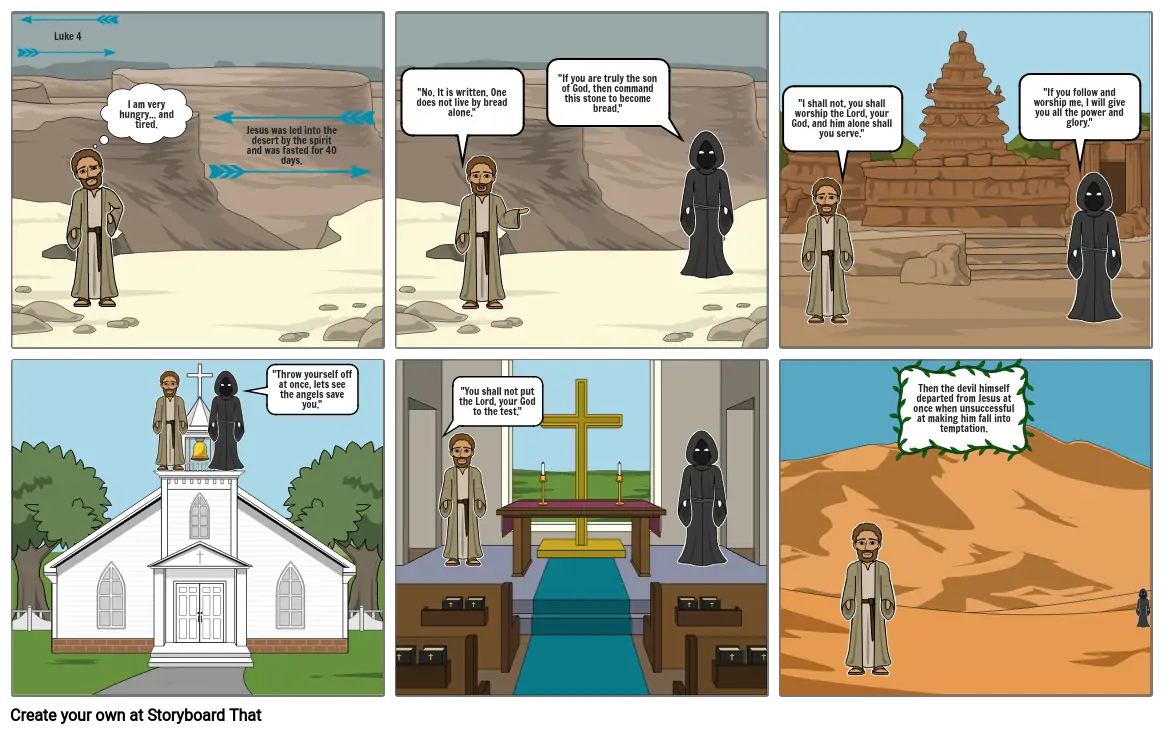 Jesus Storyboard Luke 4