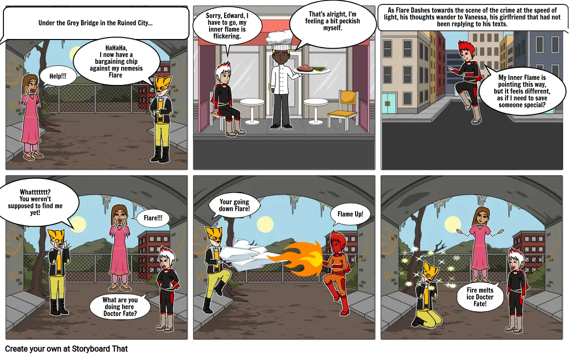 Action And Adventure Comic Strip