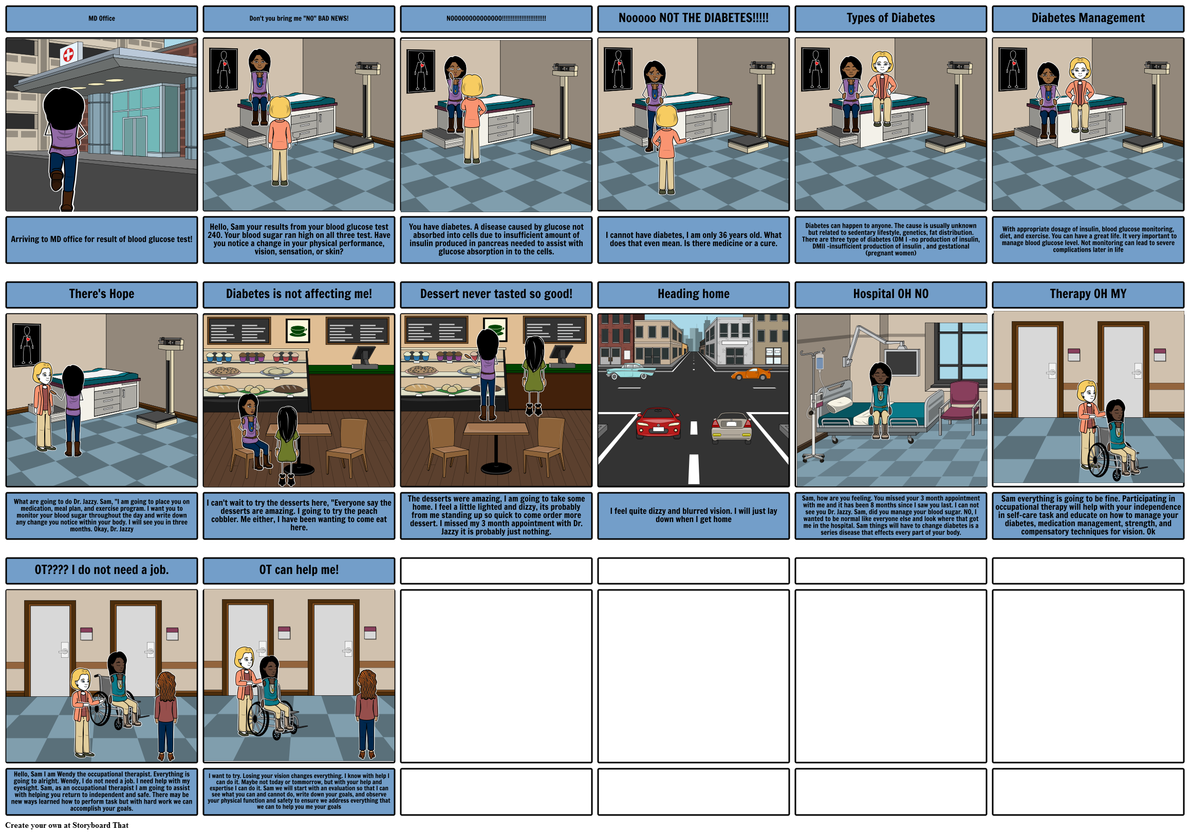 Diabetes Storyboard by williamsjnot25