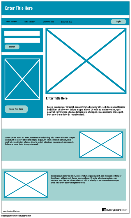 website wireframe illustrator download