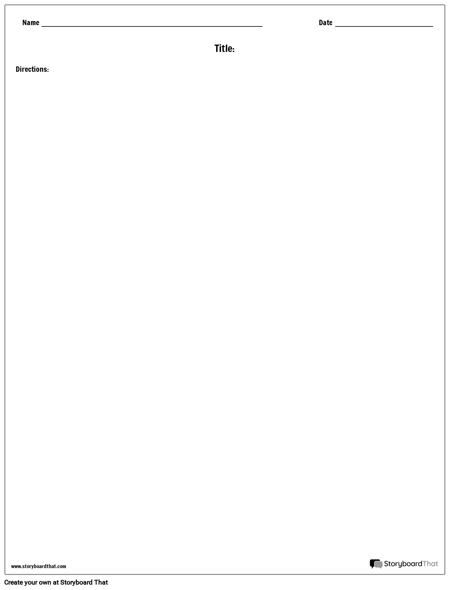 Blank Worksheet Templates | Worksheet Maker